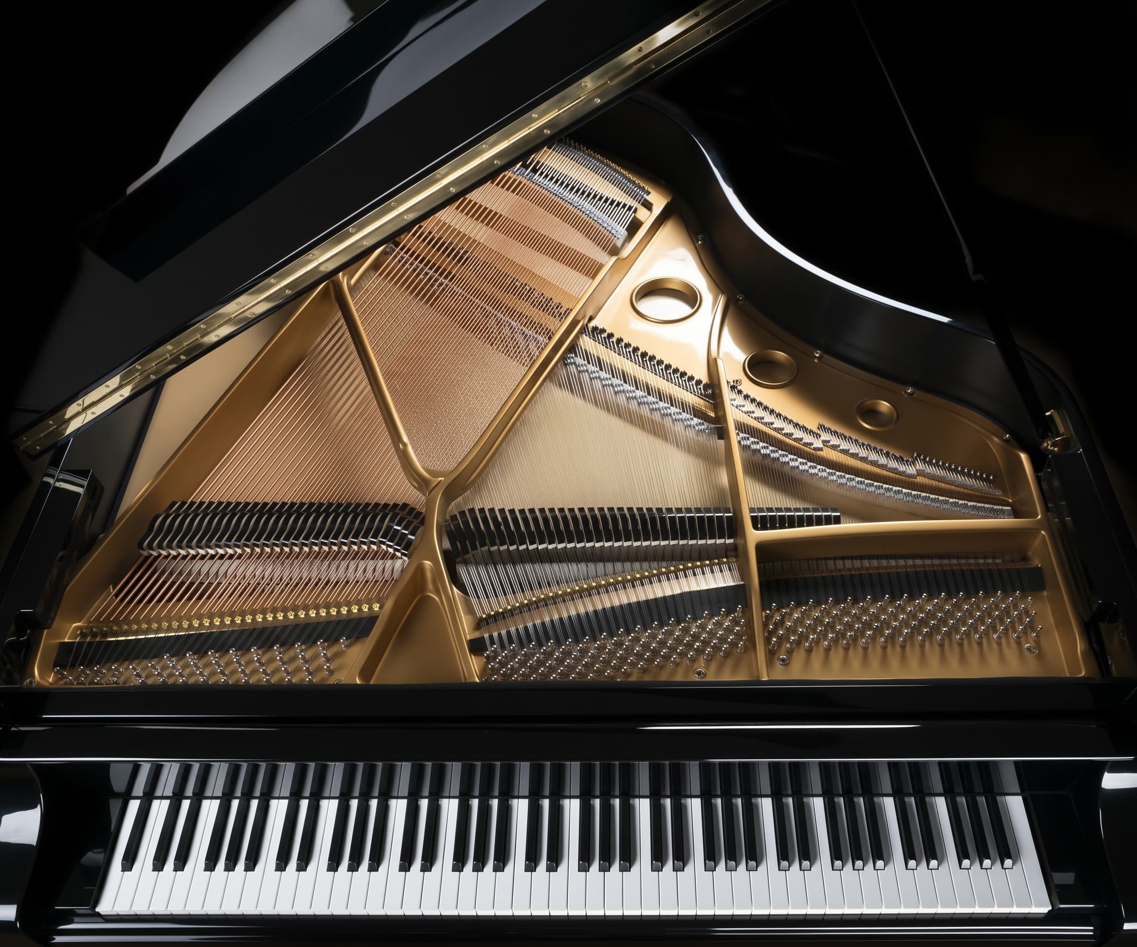 Piano de cola en salón